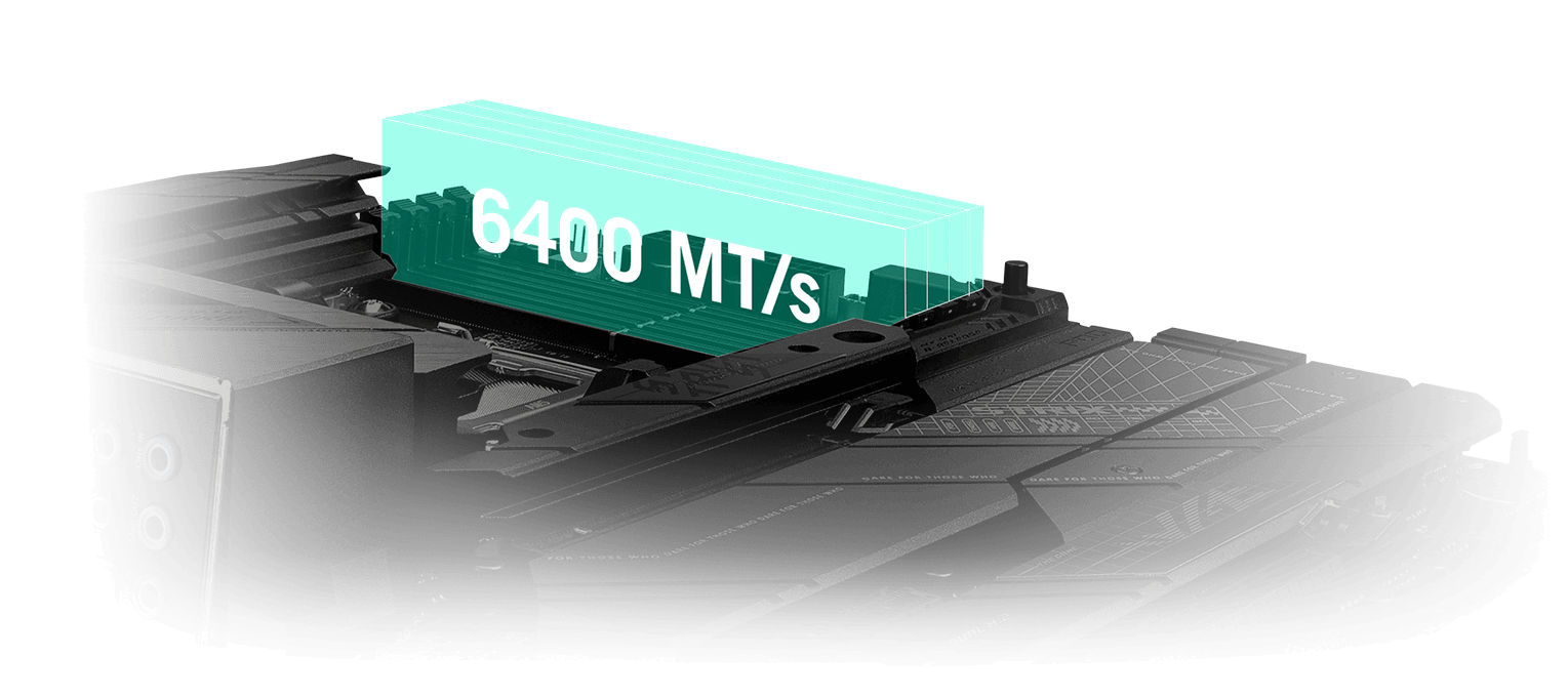 ROG Strix X670E-F підтримує пам’ять DDR5 зі швидкістю 6400 МТ/с