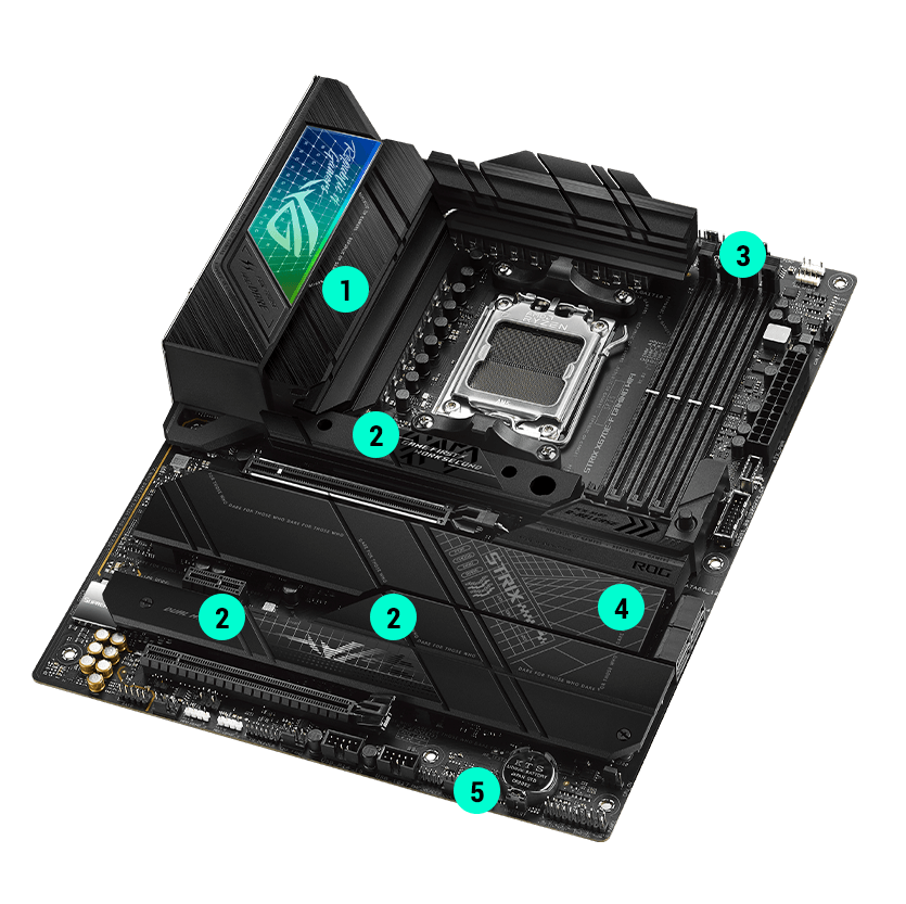 ROG Strix X670E-F cooling specifications