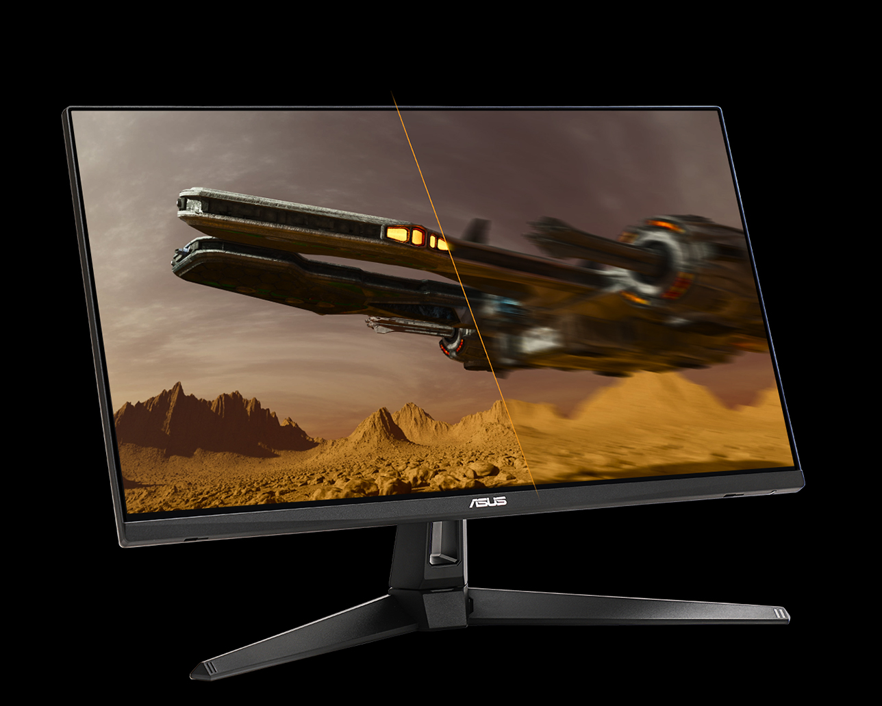 Das Vergleichsbild der ultraschnellen Bildwiederholrate und 60Hz mit 1500R Curved Design