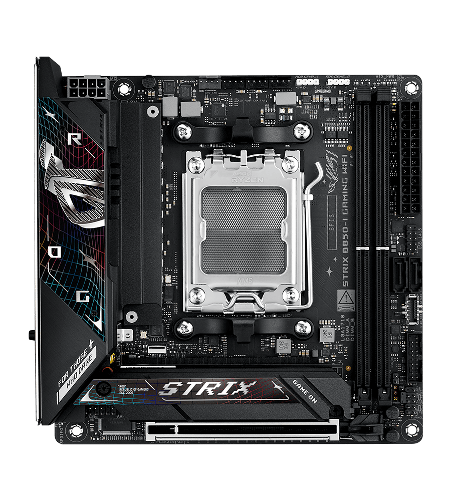 Strix B850-I fan header locations