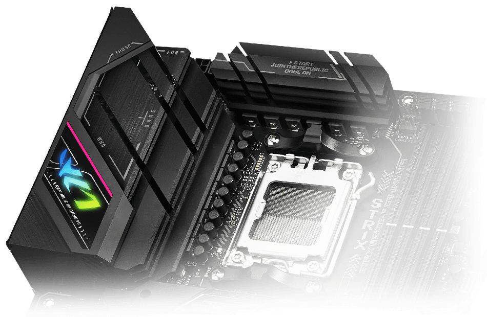 ROG Strix B650E-F power layout