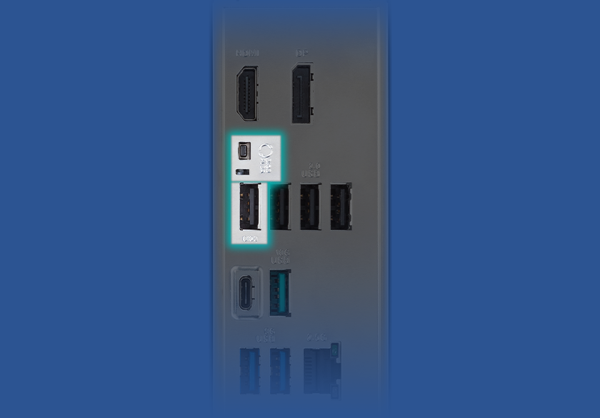 Graphic depicting the PRIME B840-PLUS WIFI-CSM BIOS FlashBack feature.