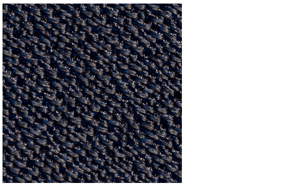 Une image rapprochée de la texture du tissu de surface du ROG Hone Ace XXL