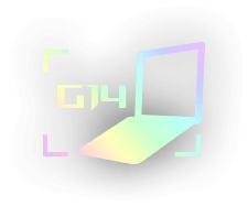 A Zephyrus G14 icon urging the participants to upload their G14 gaming setup photos.