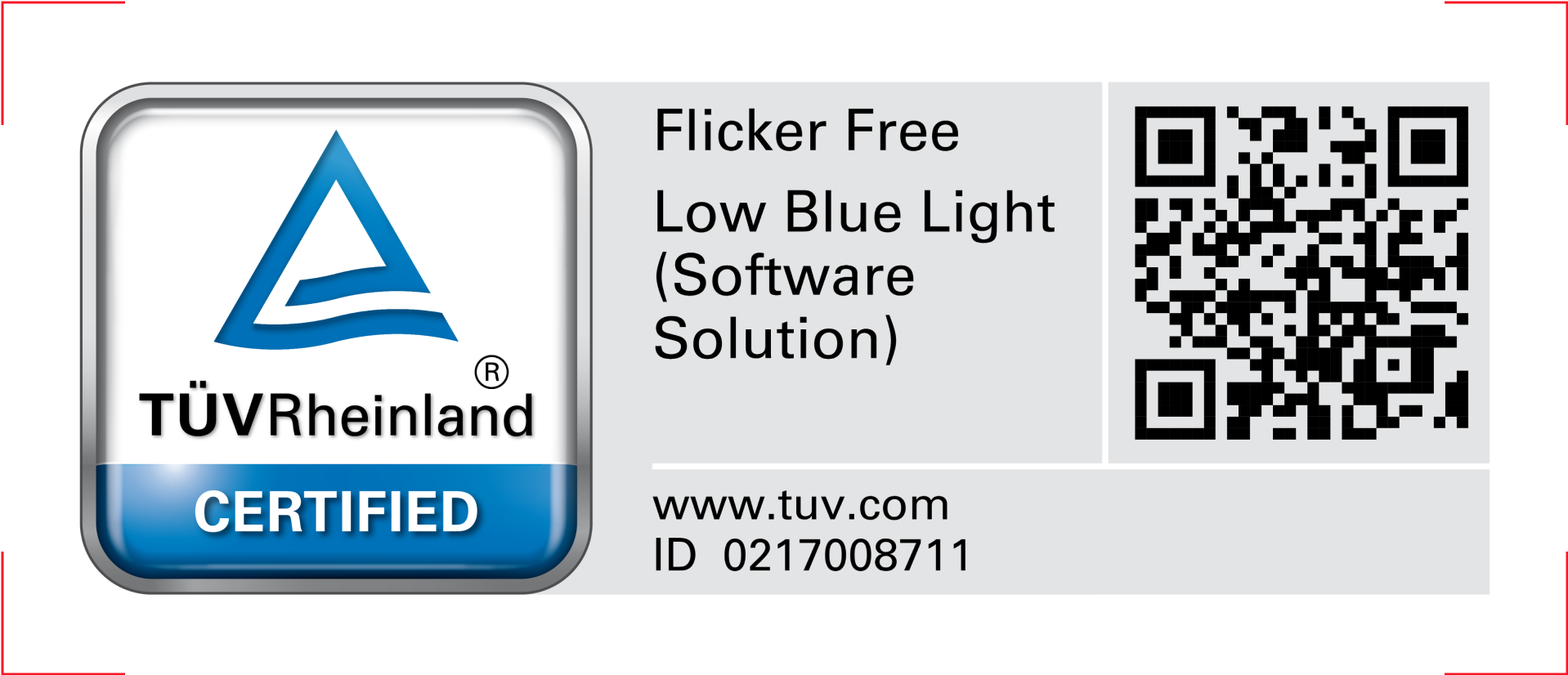 Technologie Ultra-Low Blue Light niveaux 1 à 5