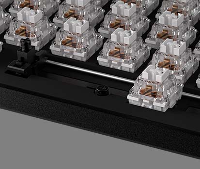 Detailný záber stabilizátora klávesnice ROG