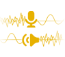 Symbol für die Zwei-Wege-KI-Geräuschunterdrückung