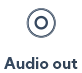 Audio output icon