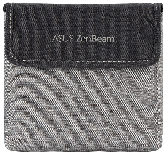 Para uma maior portabilidade, o ASUS ZenBeam E2 inclui uma bolsa de transporte protetora.
