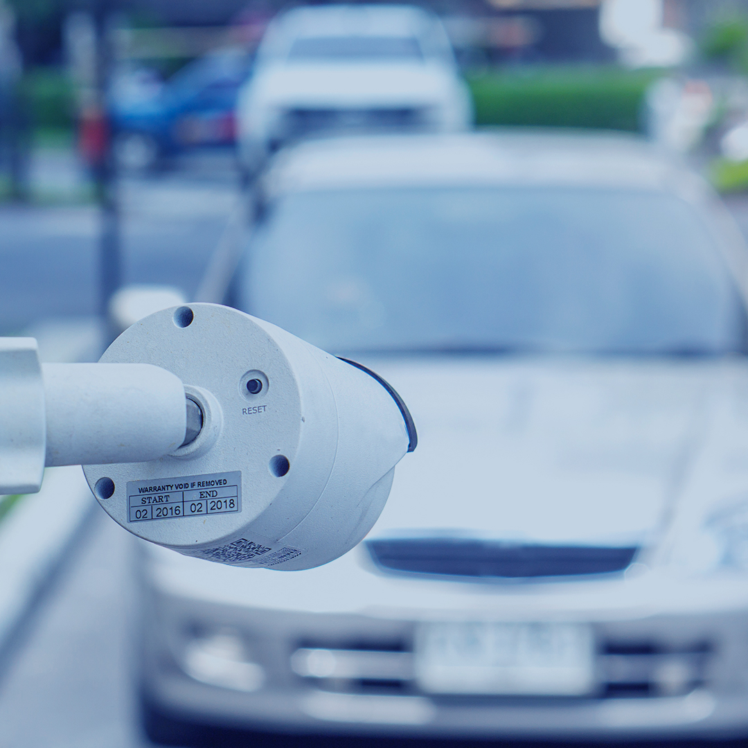 CCTV camera surveillance on car parking Safety system