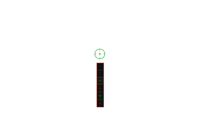 Game Screenshot with crosshair UI /Crosshair icon