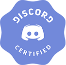 Logo bersertifikat Discord