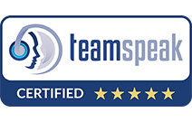 teamspeak Zertifiziertes Logo