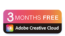 3 個月免費使用 Adobe Creative Cloud 標誌
