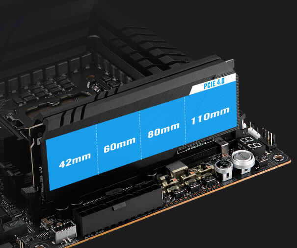 La ROG Maximus Z790 Apex offre une compatibilité avec la CARTE ROG DIMM.2