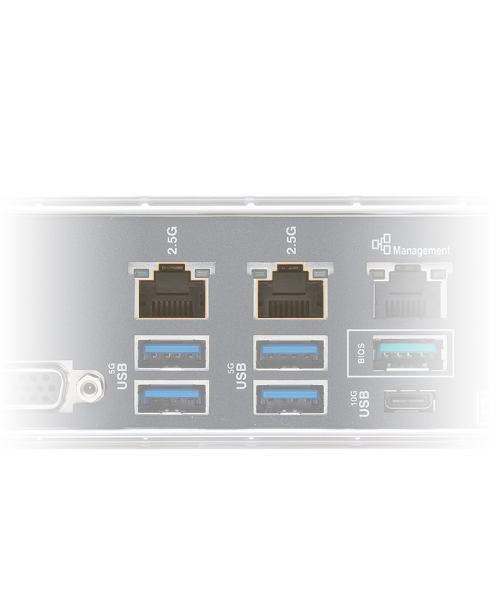 Dual 2.5G Ethernet layout highlight