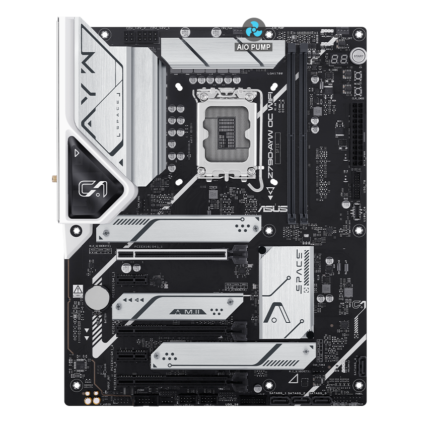 ASUS Z790 motherboard with AIO Pump image