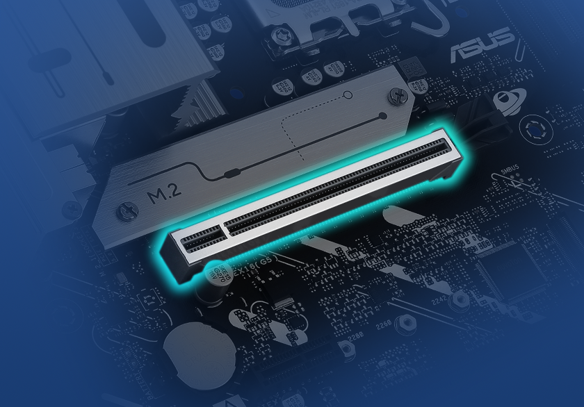 Graphic depicting the PRIME B860M-A WIFI SafeSlot feature.