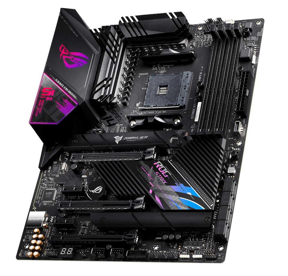 Frontansicht des ROG Strix X570-E Gaming WIFI