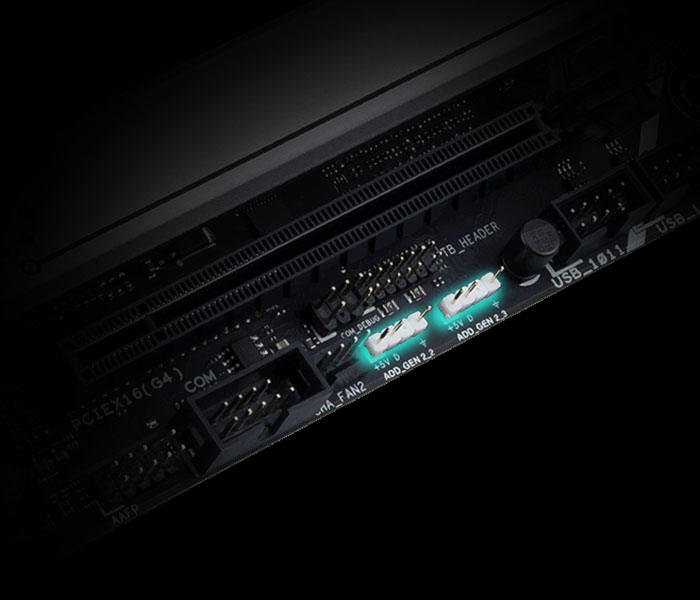 Das PRIME Z790-P WIFI Mainboard verfügt über adressierbare Gen 2 RGB-Header. 