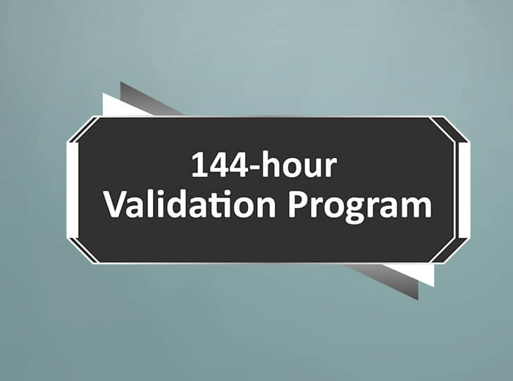 Programme de validation en 144 heures
