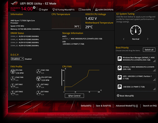 Gebruikersinterface van EZ Mode