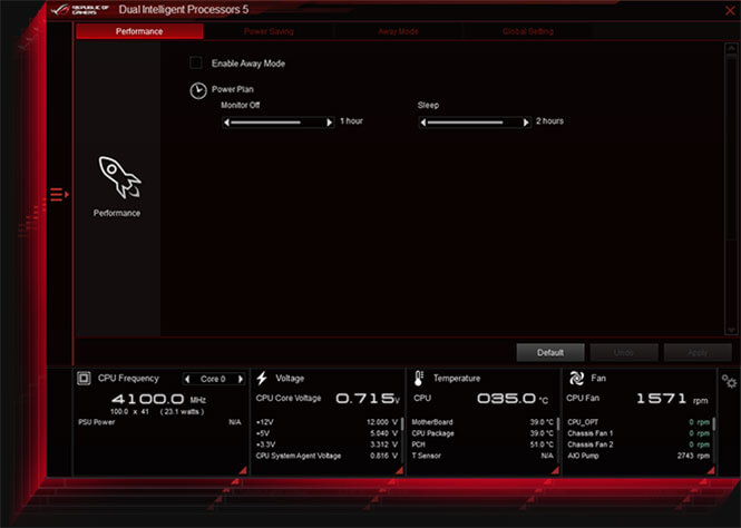 UI showing All-Around Energy Efficiency