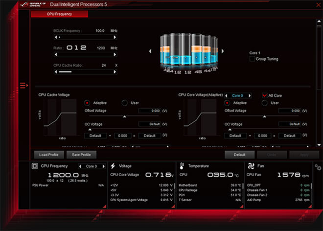 UI showing CPU-Performance Boost