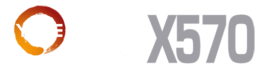 RYZEN AMD and AMD SOCKET AM4 X570 logo