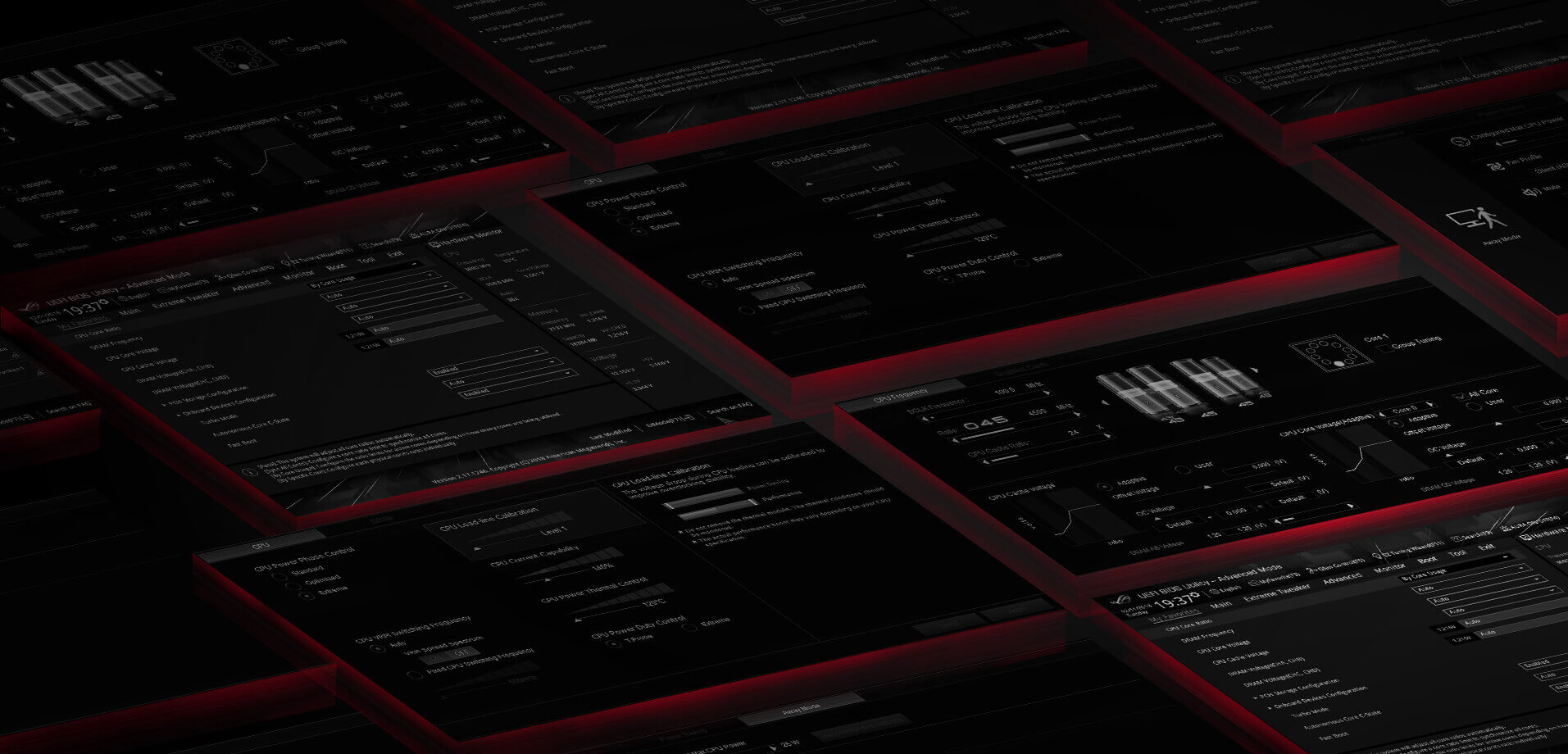 The software UI overview of ROG Crosshair VIII Extreme