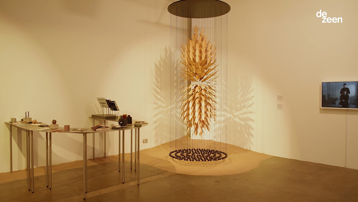 A floor-to-ceiling installation of the artwork titled Awaken by Giles Miller at the ASUS Design You Can Feel exhibition