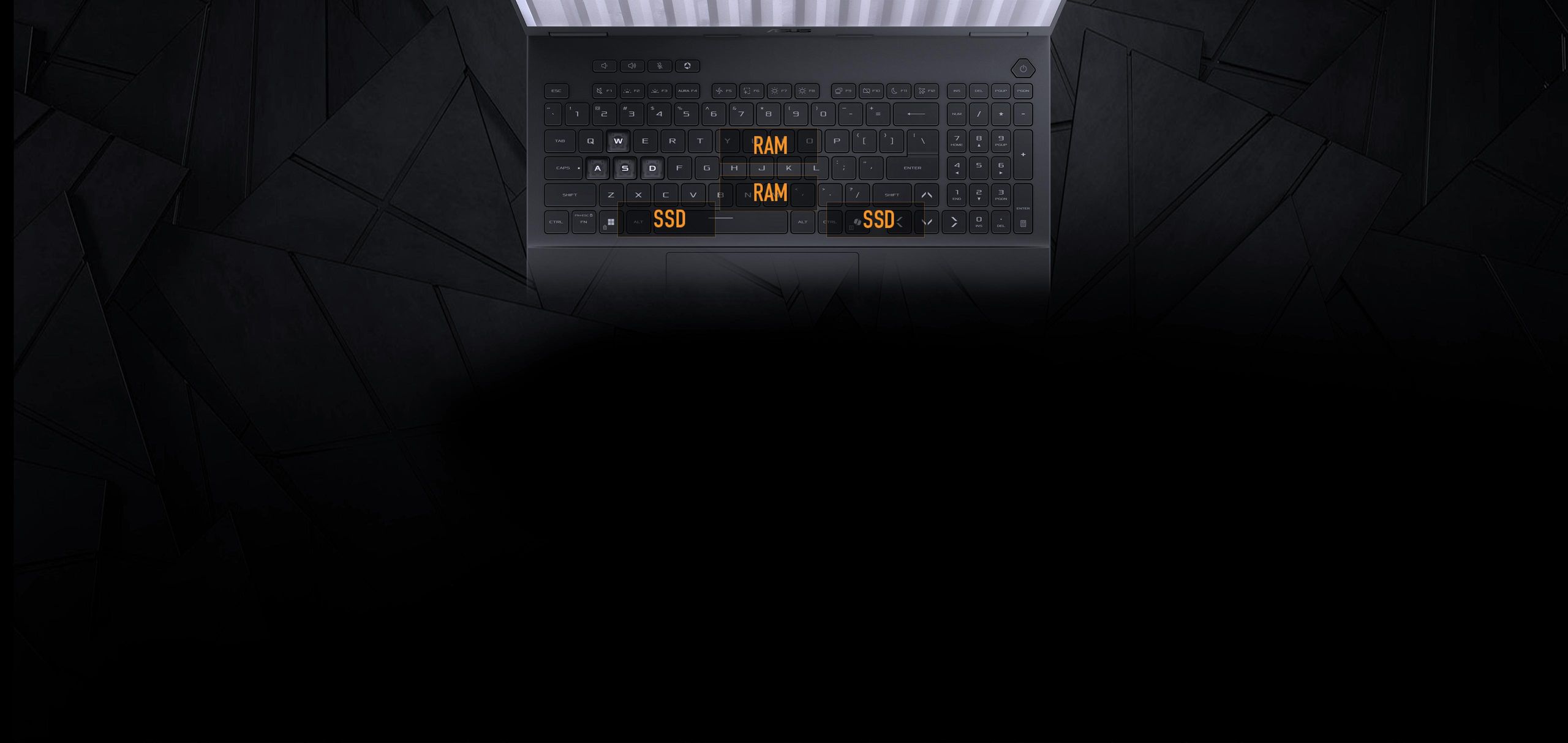 מחשב נייד TUF Gaming F16 FX608JMR-RV005W מבית ASUS A person wearing a backpack and holding the TUF Gaming A14 in their left hand.