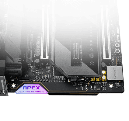 ROG Crosshair X870E Apex features Gaming Audio