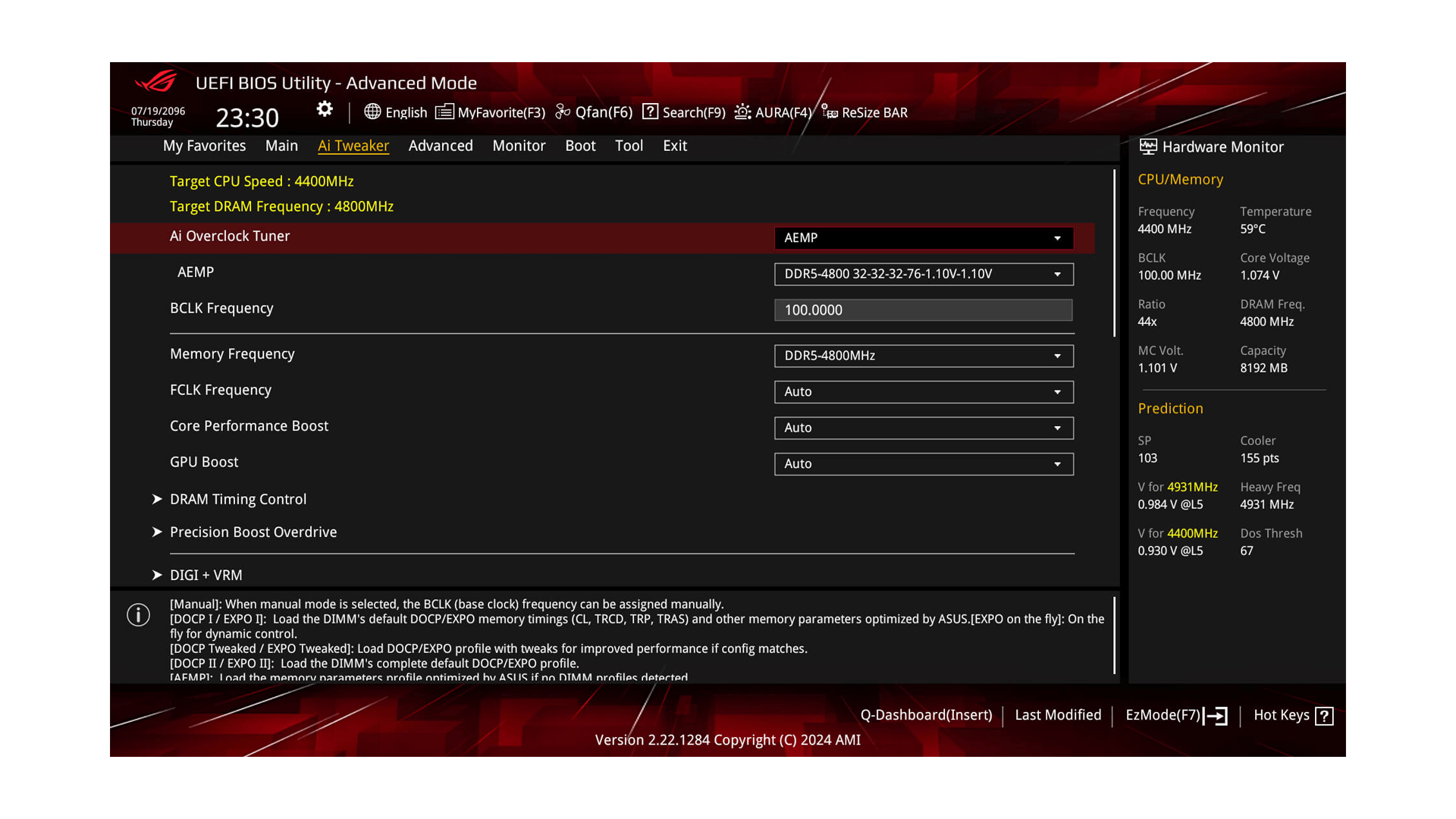 AEMP BIOS UI picture