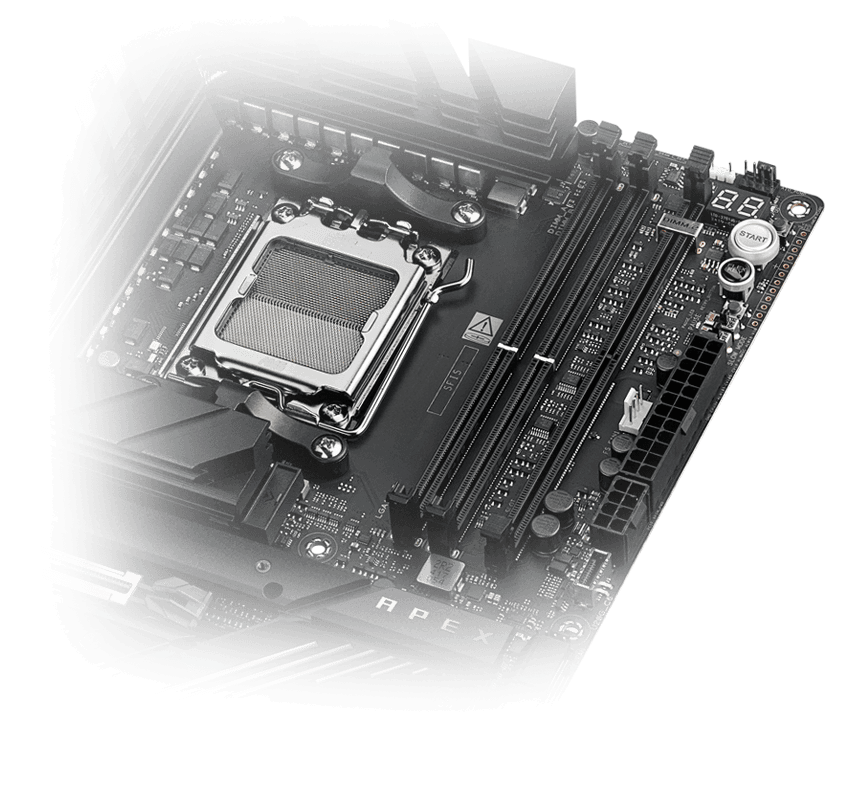 The ROG Crosshair X870E Apex supports NitroPath DRAM Technology
