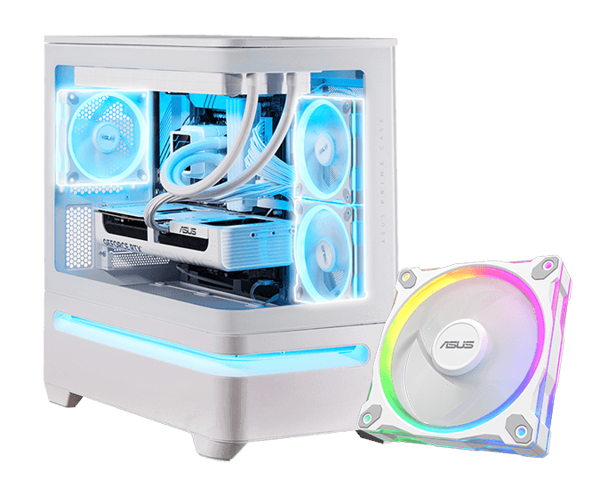 AP202 system build with inset image of ARGB fan