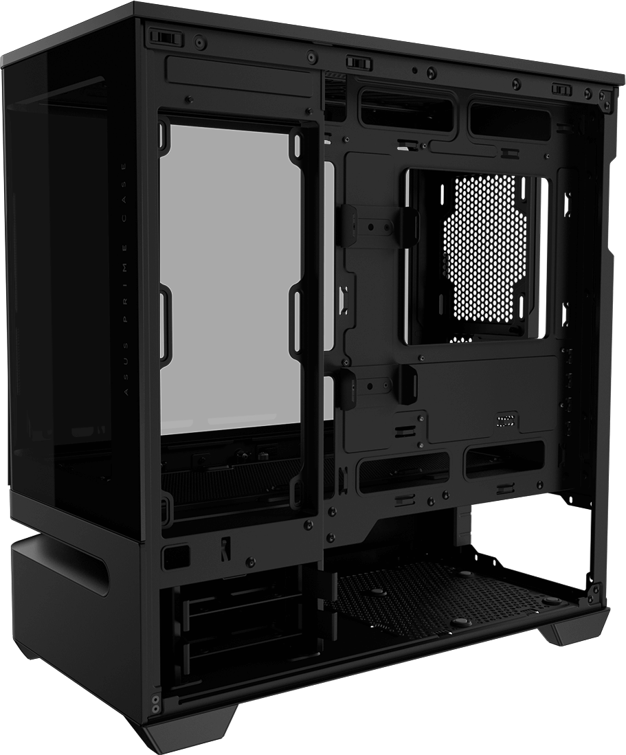 Side view of AP202 ARGB with cable management space highlighted