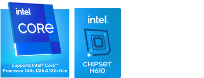 Intel processor icon , Intel H610 Chipset icon