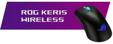 ROG Keris Wireless, top angled view