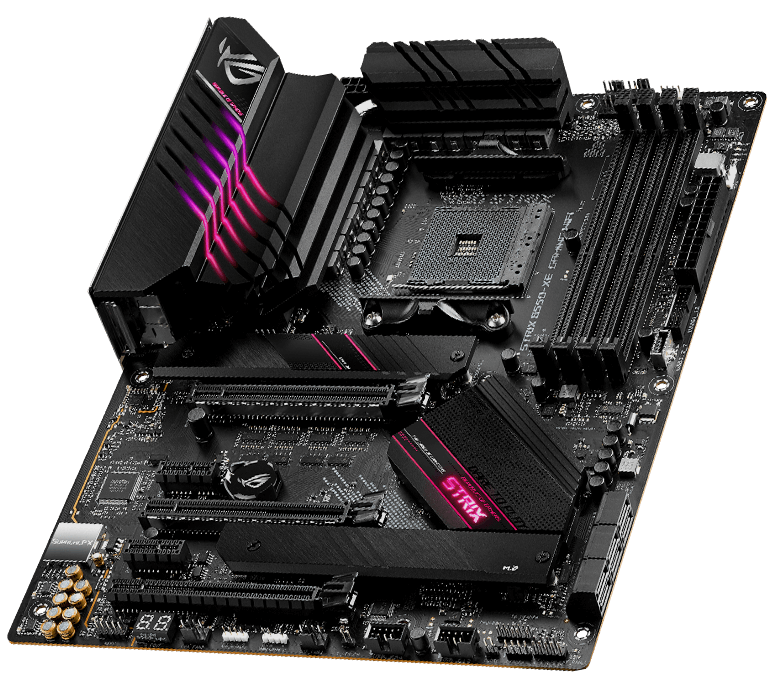 Front view of ROG Strix B550-XE Gaming WIFI