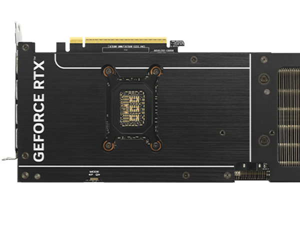 Prime RTX 5070 Ti card backplate