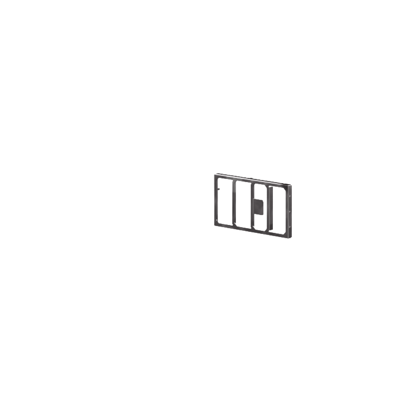 Transparent view of ZenWiFi BT10 showing 10 high-power front-end modules and nanocarbon layer heatsink.