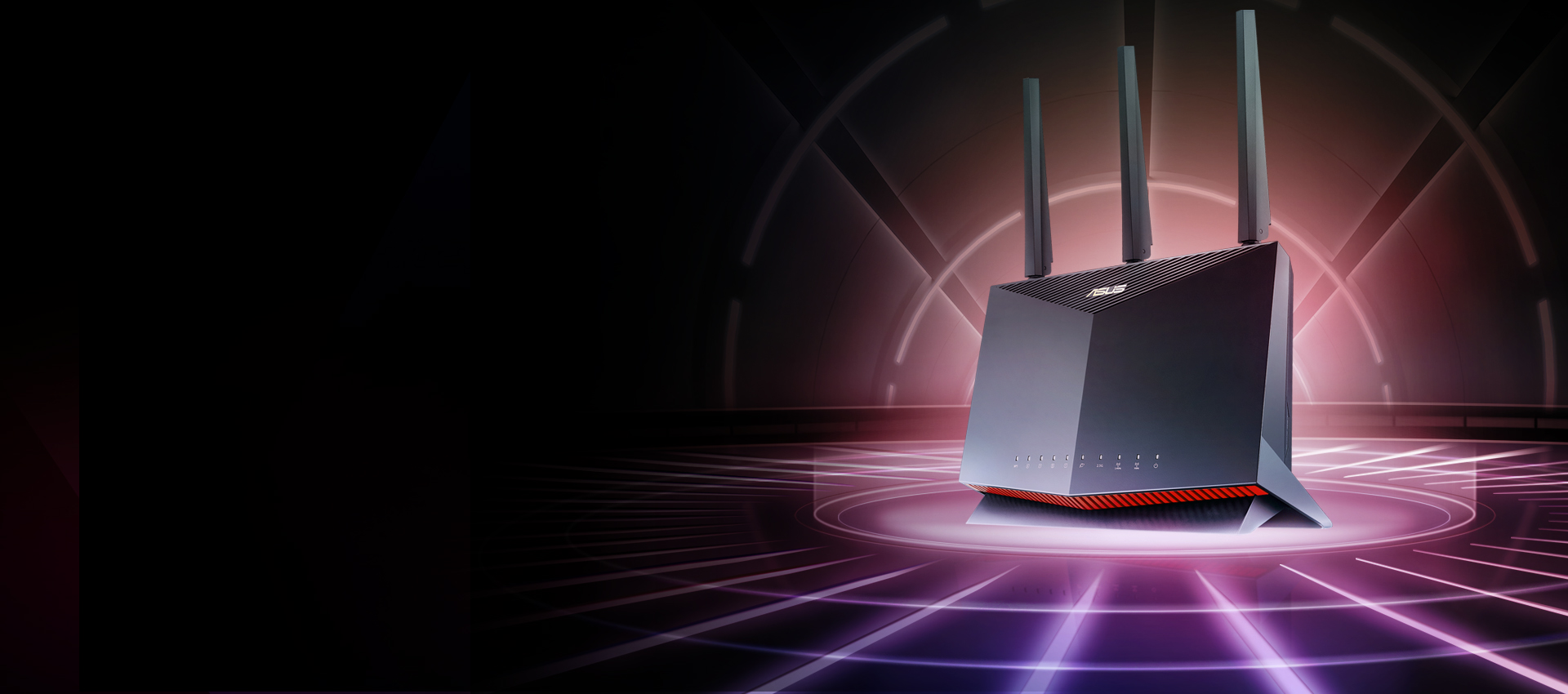 De RT-AX86U Pro is een dual-band WiFi 6 router.