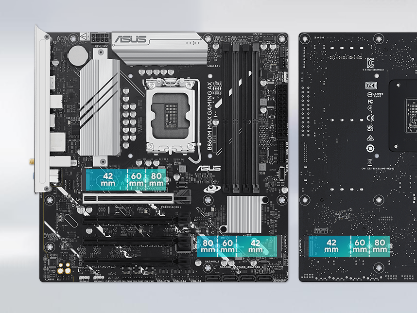 Graphic depicting different M.2 slots on a motherboard.