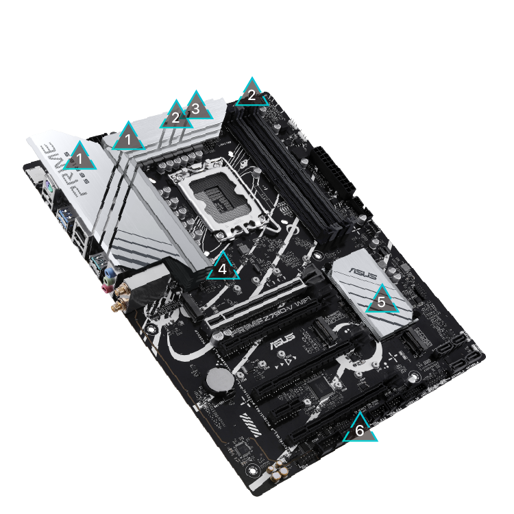 All specs of the PRIME Z790-V WIFI-CSM motherboard