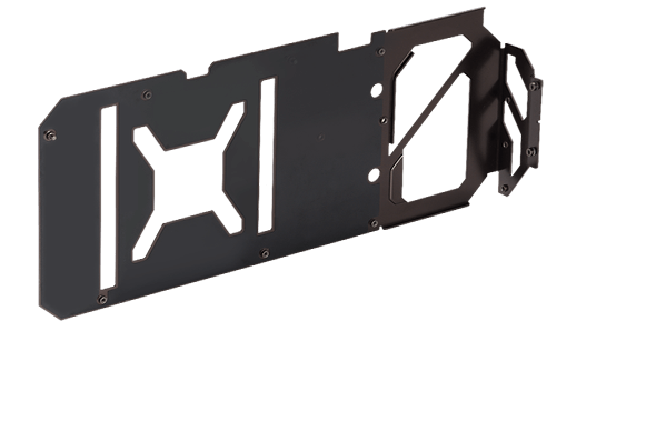 Backplate of the ASUS GeForce RTX 4080 SUPER Noctua Edition