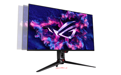 Swivel adjustment of the monitor