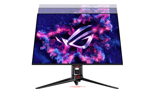Tilt adjustment of the monitor