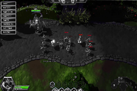 Capture d'écran avec mode GameVisual MOBA activé