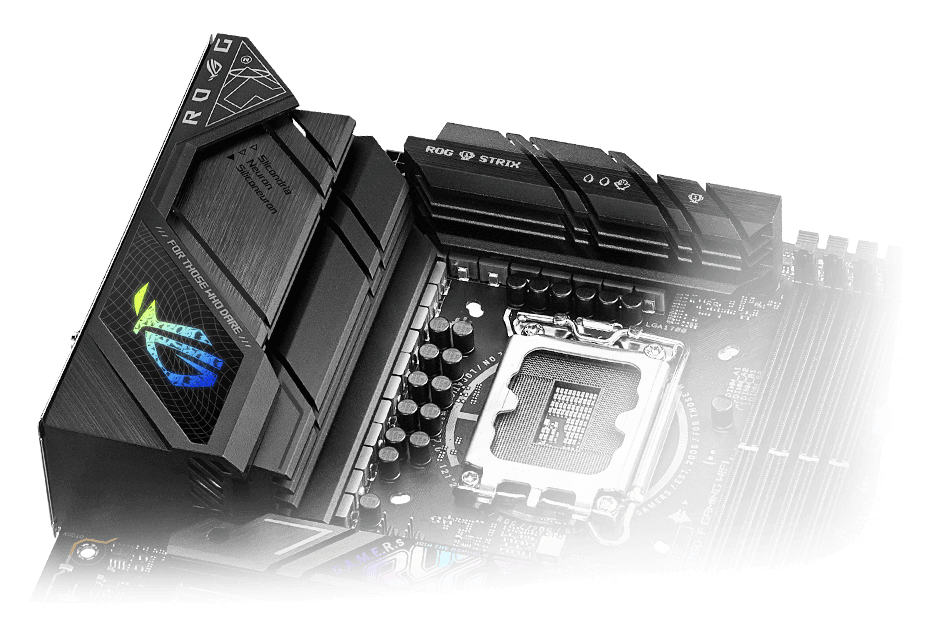 Disposition de la conception de l'alimentation de la Strix B760-F